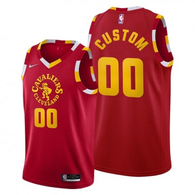 Cleveland Cavaliers Custom Men's 2021 22 City Edition Red NBA Jersey